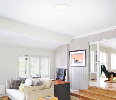 Natural Light tubular skylight installed in home office thumb