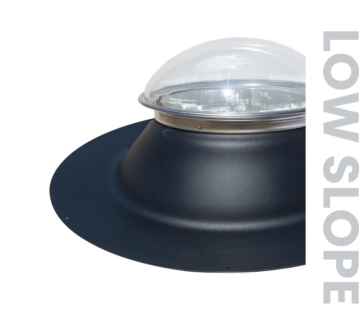 Natural Light flat roof tubular skylight dome and flashing